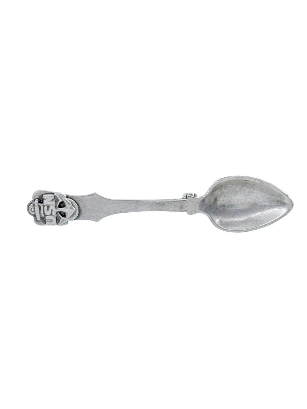 Vintage Sterling Silver 925 US Navy Souvenir Spoon Pin Brooch